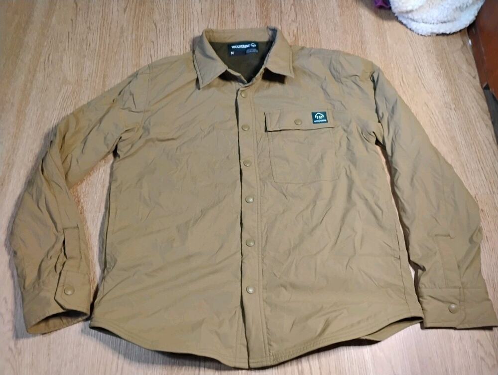 Wolverine Outdoor Lined Guide Shirt Jacket Mens Medium